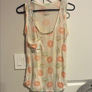 Grayson Threads Tank Top with Peach & Mint Donut Print